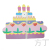 Paper Latte Birthday Party Cake Latte