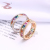 Transparent plus Colorful Zircon wei xiang Process Wild Fashion Ring Hot Annual Personality Jewelry Ring