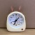 Lazy Gift Cute Rabbit Alarm Watch Creative Cartoon Style Fashion Living Room Study Pendulum Clock