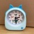 Modern Cartoon Cute Cat Animal Shape Small Alarm Watch Children's Study Pendulum Clock Ten Yuan Supply