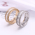 Transparent plus Colorful Zircon wei xiang Process Wild Fashion Ring Hot Annual Personality Jewelry Ring