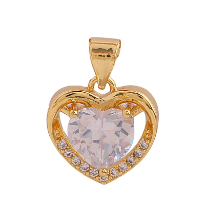 Korean version of simple micro zircon pendant love pendant fashion fresh small peach heart hot style necklace manufacturers direct sale