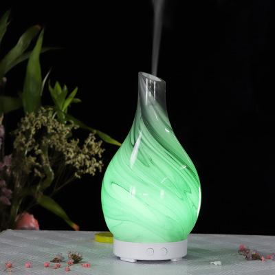 2020 Cloud Glass Aroma Diffuser 100ml Atomizer Home Bedroom Living Room Ultrasonic Colorful Humidifier