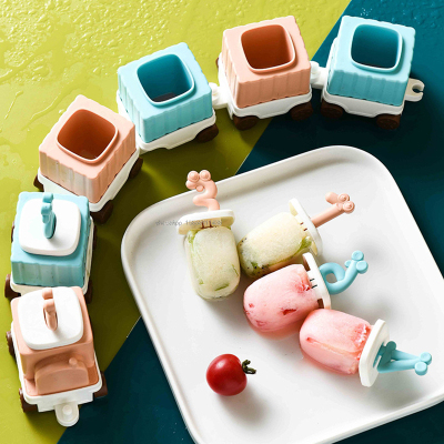 Creative Funny Train DIY Ice Cubes Ice Mould Multifunctional Homemade Ice Cream mould