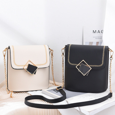 Fashion diagonal bag wholesale new ladies handbag ladies simple solid-color bag schoolgirl bag street stalls bag