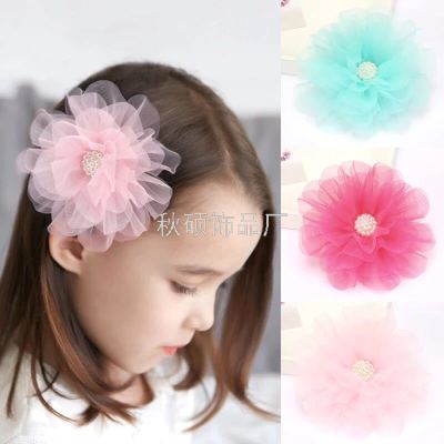 Children's hair Accessories: oversized flower hairpin, little girl, hair clip, baby girl, lovely Princess Headpiece [122