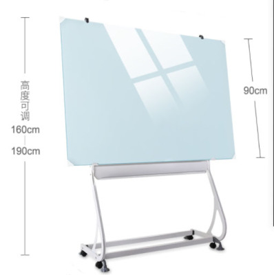 Magnetic Tempered Glass Whiteboard Writing Board Home Children's Teaching Office Training Projection Conference Bulletin Board Bracket