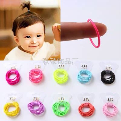 Small and thick rings on children's hair accessories do not hurt small rings on baby girls' rubber bands [113]