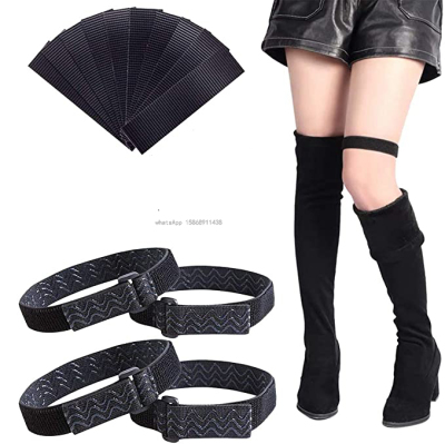 Knee Boots Straps with Elastic Adjustable Boots Keeper Straps, Keep Boots no Fall Off & Hold Pants Down in Boots