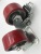 Hardware Accessories Universal Wheel Caster with Brake Wheel Trolley Wheel Nylon Wheel Red