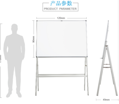 Type A Mobile White Board Bracket Tablet Holder Movable Wheeled Vertical White Board Bracket Showing Stand Kanban Holder