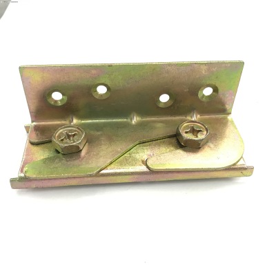 Hardware Accessories Factory Direct Custom White Zinc Color Zinc Iron Bed Latch Bed Hinge Bed Buckle Corner Code,
