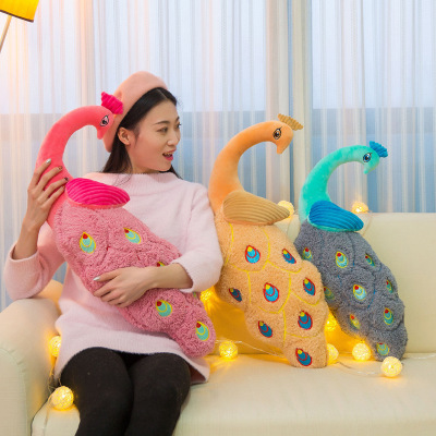 New Cute Plush Toy Creative Novelty Peacock Doll Pillow Office Home Sleeping Cushion