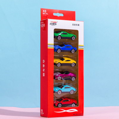 Wholesale Alloy Racing Car Toy Simulation Mini Pulley Model Children Toy Car Package Stall Hot Sale