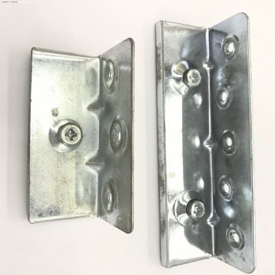 Hinge Customized White Zinc Color Zinc Iron Bed Latch Bed Hinge Bed Buckle Bed Corner Code Household Hardware Accessories