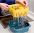 Creative multi-functional double layer plastic fruit storage basket with asphalt overlay for kitchen refrigerator