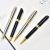 New fashion paint black ballpoint pen stainless steel smooth ballpoint pen light luxury business style signature pen ink pen