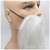 Halloween Party Dress up Props Simulation Black and White Beard Simulation Arabic Film and Television Long Fluff Beard