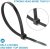 24 \\\"black zipper heavy duty cable tie 170 LBS strength nylon tie tie
