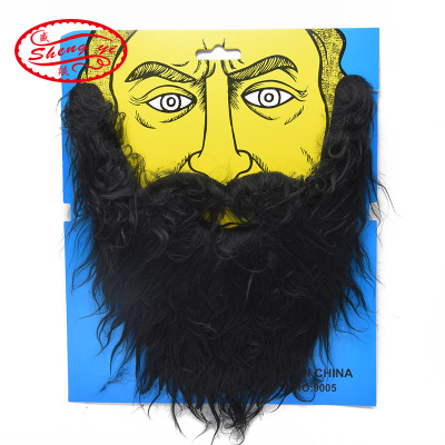 Foreign Trade Export Halloween Props Simulation New Beard Curly Beard Arabic Beard Accessories