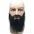 Foreign Trade Export Halloween Props Black White Beard Simulation Beard New Arabic Beard