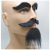 Foreign Trade Export Halloween Props Simulation Arabic Beard Black Plush Eyebrow Beard Toy