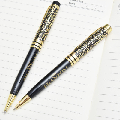 Corroded sculptured penholder Ballpoint pen metal twisted neutral pen office writing gift advertising pen pen pen
