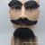 Foreign Trade Export Halloween Props Simulation Arabic Beard Black Plush Eyebrow Beard Toy