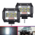 60W car lights with red and blue flash warning light aluminum waterproof SUV front lighting refit light