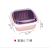 Creative multi-functional double layer plastic fruit storage basket with asphalt overlay for kitchen refrigerator