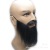 Foreign Trade Export Halloween Props Black White Beard Simulation Beard New Arabic Beard