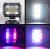 60W car lights with red and blue flash warning light aluminum waterproof SUV front lighting refit light