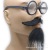 Halloween Dress up Simulation Beard Stickers Funny Glasses Beard Birthday Party Decoration Plush Beard Props