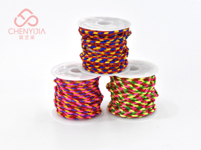 Color multi-strand nylon braid hand-woven bracelet waist chain durable and customizable