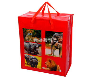 Spot Supply Coated Pp Woven Bag Luggage Bag Eco-friendly Bag Shopping Bag Moving Bag 35*40*20
