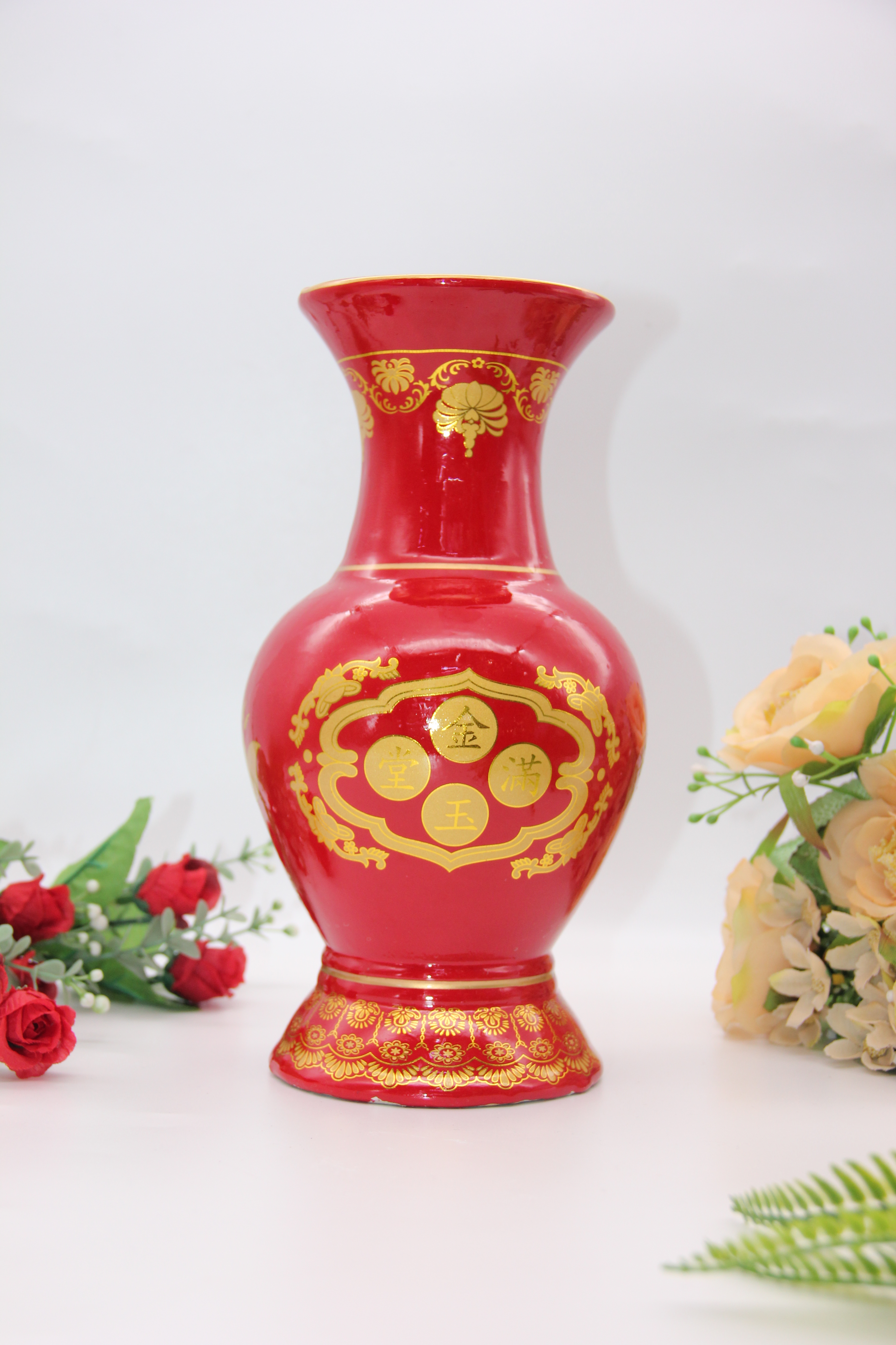 陶瓷工艺品陶瓷花瓶婚庆喜庆花瓶景德镇大花瓶