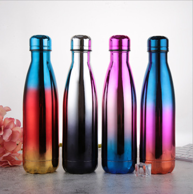 Cross-border special electroplated Coke bottle gift customized thermos cup sports kettle 304 stainless steel creative bottle