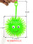 60g smiley face Maomao ball flash hedgehog extrusion bounce ball flash vent ball creative pressure relief toys