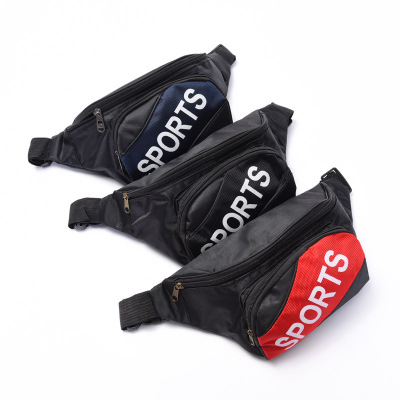 Cross-Border Multi-Functional Outdoor Money Collection Oxford Bag Waist Bag Men's Fashion Waterproof Running Sports Waist Bag Factory Wholesale