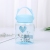 Q16-B-2052 Creative Personality Hand-Carrying Cover Plastic Cup Transparent Simple Text Male and Female Students Anti-Scald Tumbler
