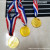 Winners medal Children plastic gold medal Hebrew medal kindergarten activities medal games gold medal