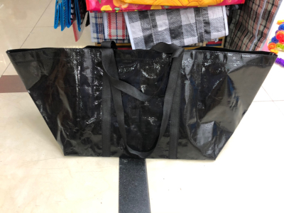 Customized Woven Bag PE Handbag Ikea Shopping Bag Pp Woven Bag Non-Woven Handbag Shopping Bag Customization