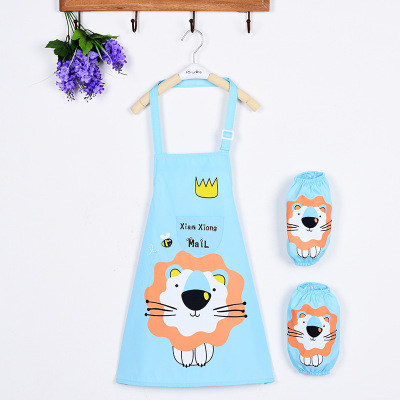 Waterproof Apron Children's Painting Painting Clothes Primary School Students inside-out Wear Sleeveless Coverall Kindergarten Men's and Women's Painting Protective Clothing