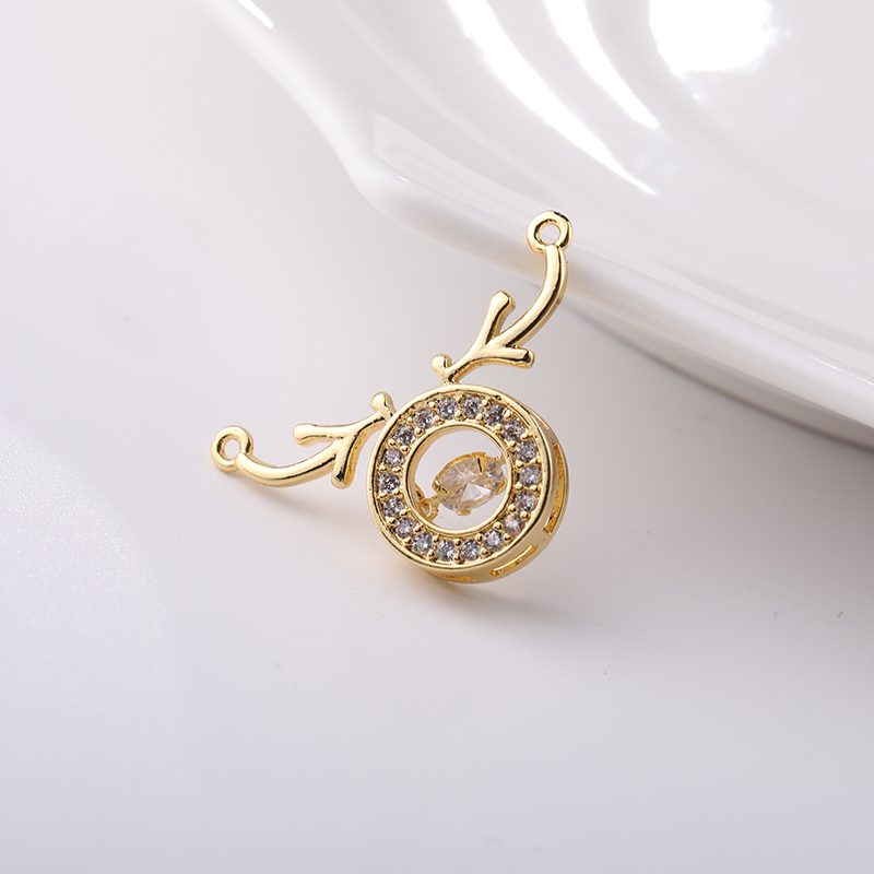 创意灵动款DIY鹿角新概念一鹿有你ins网红爆同款吊坠简约厂家直销