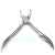 8717 Dead Skin Pliers Color Titanium Cuticle Nipper Gold Dead Skin Pliers Double Fork Cuticle Nipper