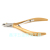 Dead Skin Pliers Color Titanium Cuticle Nipper Gold Dead Skin Pliers Double Fork Cuticle Nipper