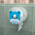 Cartoon Waterproof Roll Paper Towel Rack Hotel Bathroom Suction Cup Hole-Free Plastic Toilet Paper Box Storage Rack
