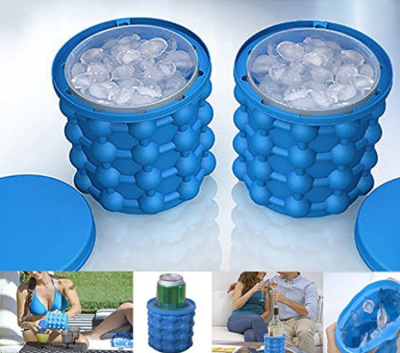Large Capacity Silicone Ice Bucket Ice Cube Silicone Bucket Silicone Ice Cubes Device Car Outdoor Ice Bucket