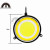 Highlight Car Logo Cob Automobile Daytime Running Lamp Cob round Fog Lamp with Steering Universal Modified Led