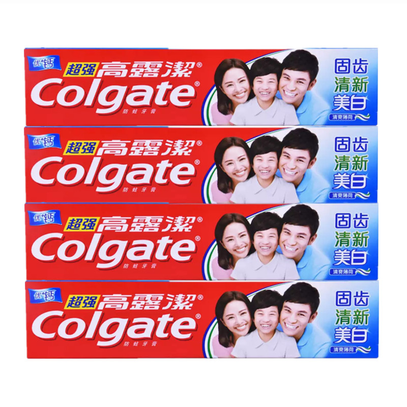 高露洁超强高钙牙膏清新口气清爽薄荷固齿牙膏 多规格可选